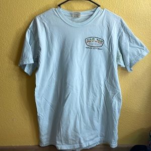 M Ron Jon light blue t-shirt